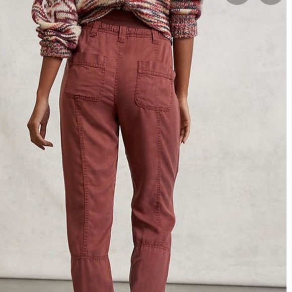 Anthropologie Pilcro Mallory Jogger Pants brick - Picture 2 of 12